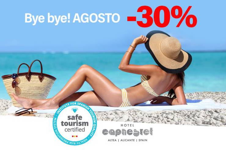Bye bye agosto! -30.00% hotel cap negret altea, alicante Bye bye agosto! -30.00% hotel cap negret altea, alicante